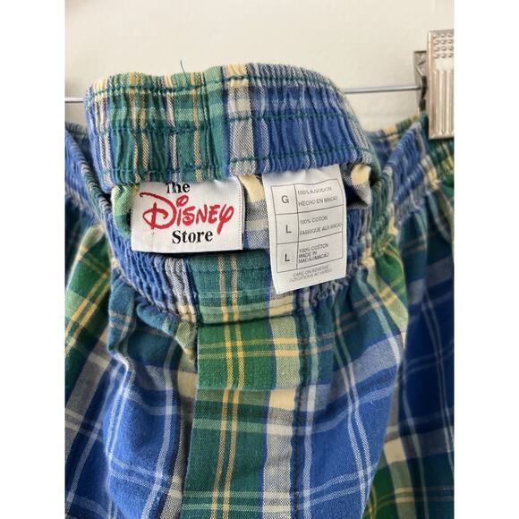 Vintage Disney Store Winnie The Pooh Plaid Embroidered Boxer Shorts L Unisex - Picture 3 of 6